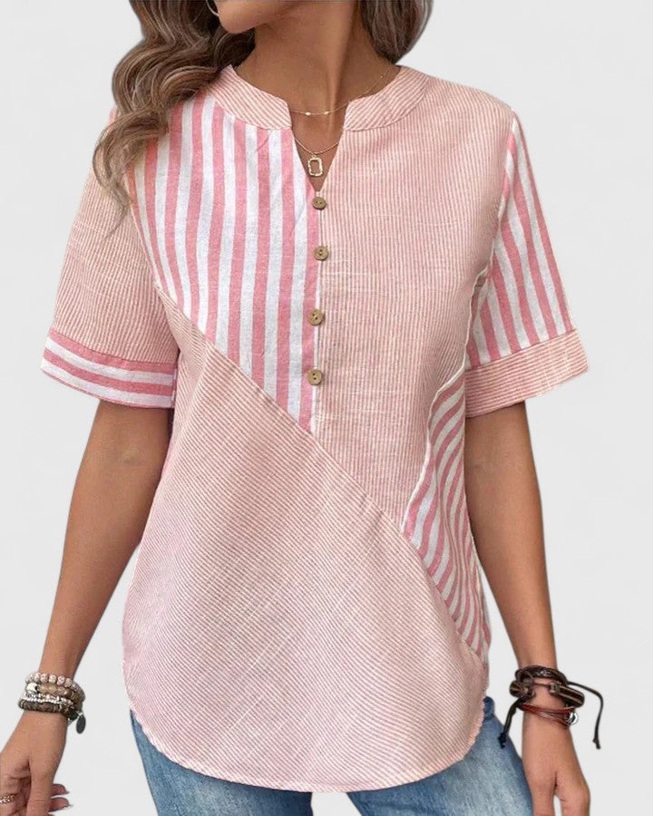 Gigi | Classic Striped Relaxed Blouse