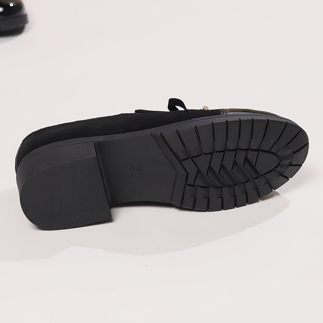 Hattie™ | Patent Toe Bow Loafers