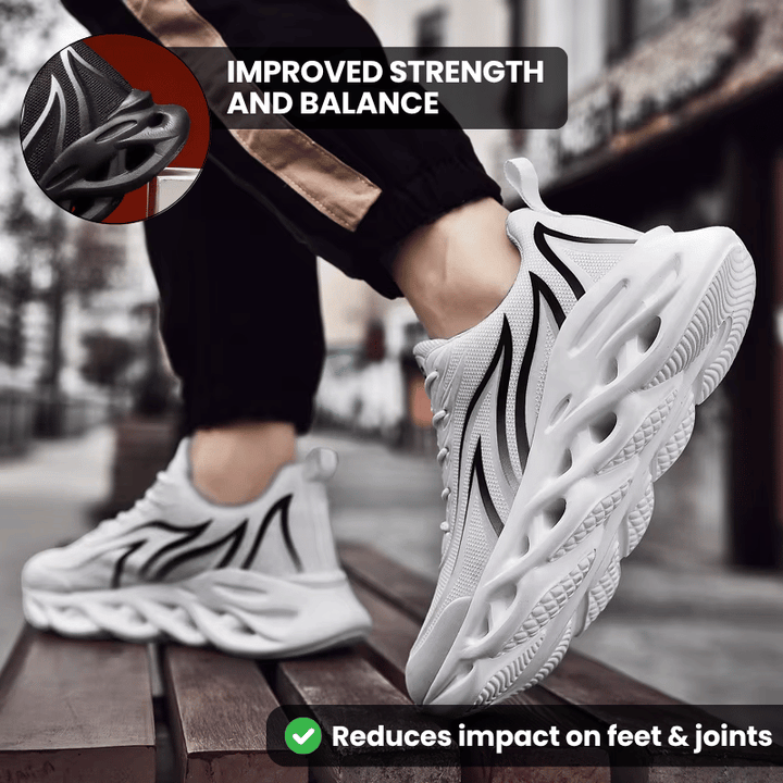 Men’s Comfort Cushion Trainers - Black (BOGO)