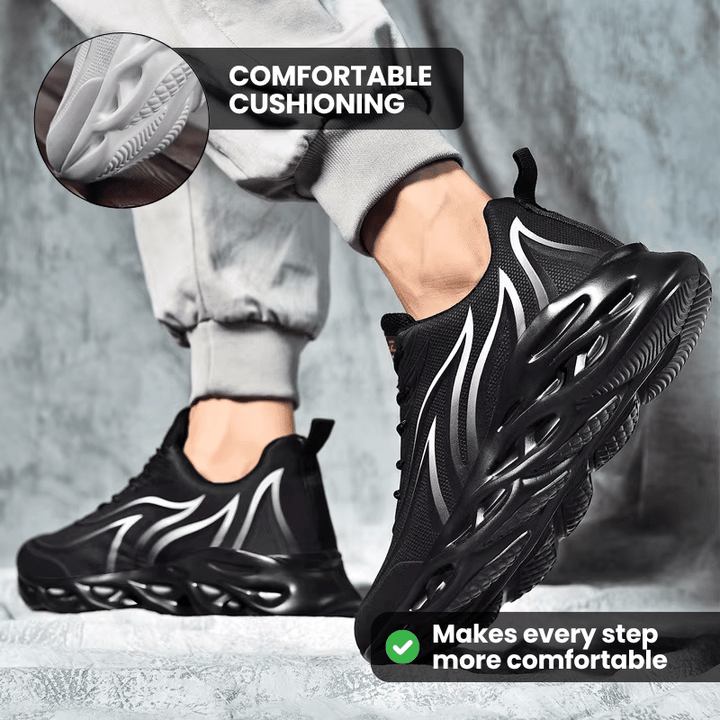Men’s Comfort Cushion Trainers - Red (BOGO)