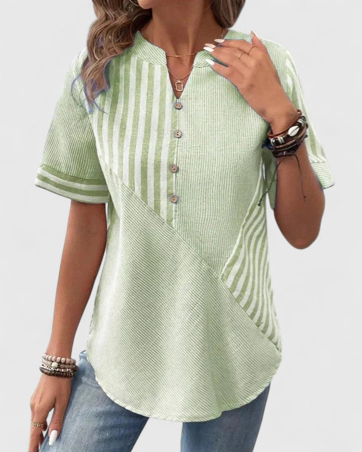 Gigi | Classic Striped Relaxed Blouse