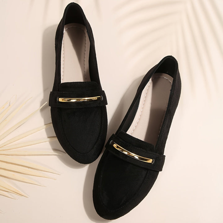 Agnes™ | Pointed Suede-Look Loafers