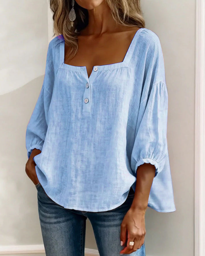 Bernadette | Relaxed Button-Front Blouse