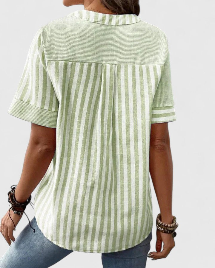 Gigi | Classic Striped Relaxed Blouse