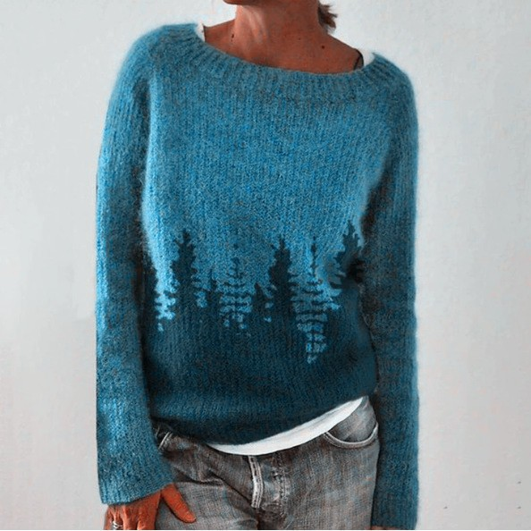 Pine Forest Knit Sweater Ruth
