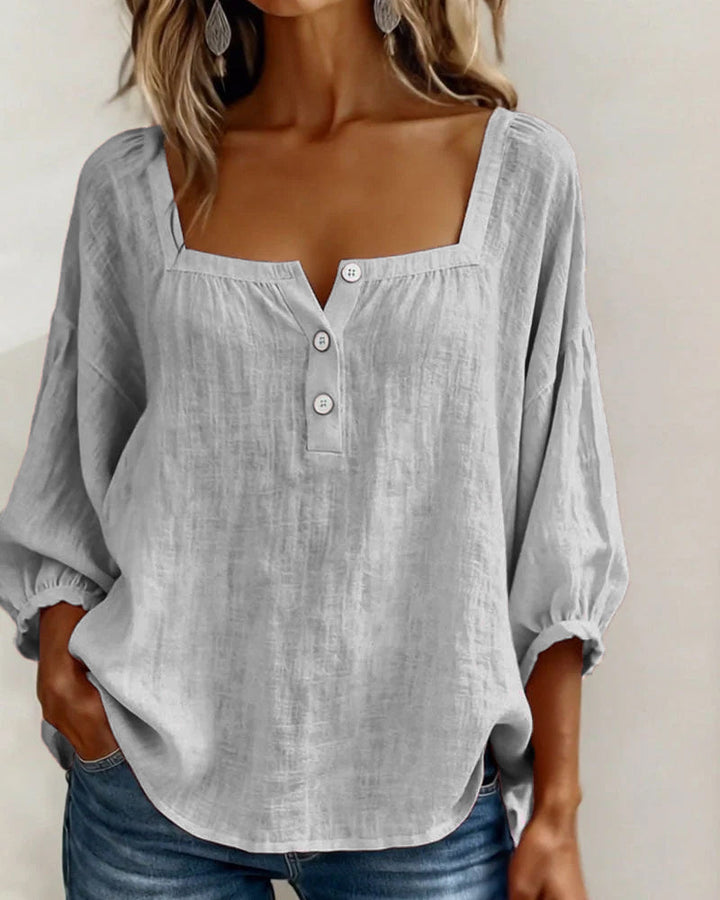 Bernadette | Relaxed Button-Front Blouse