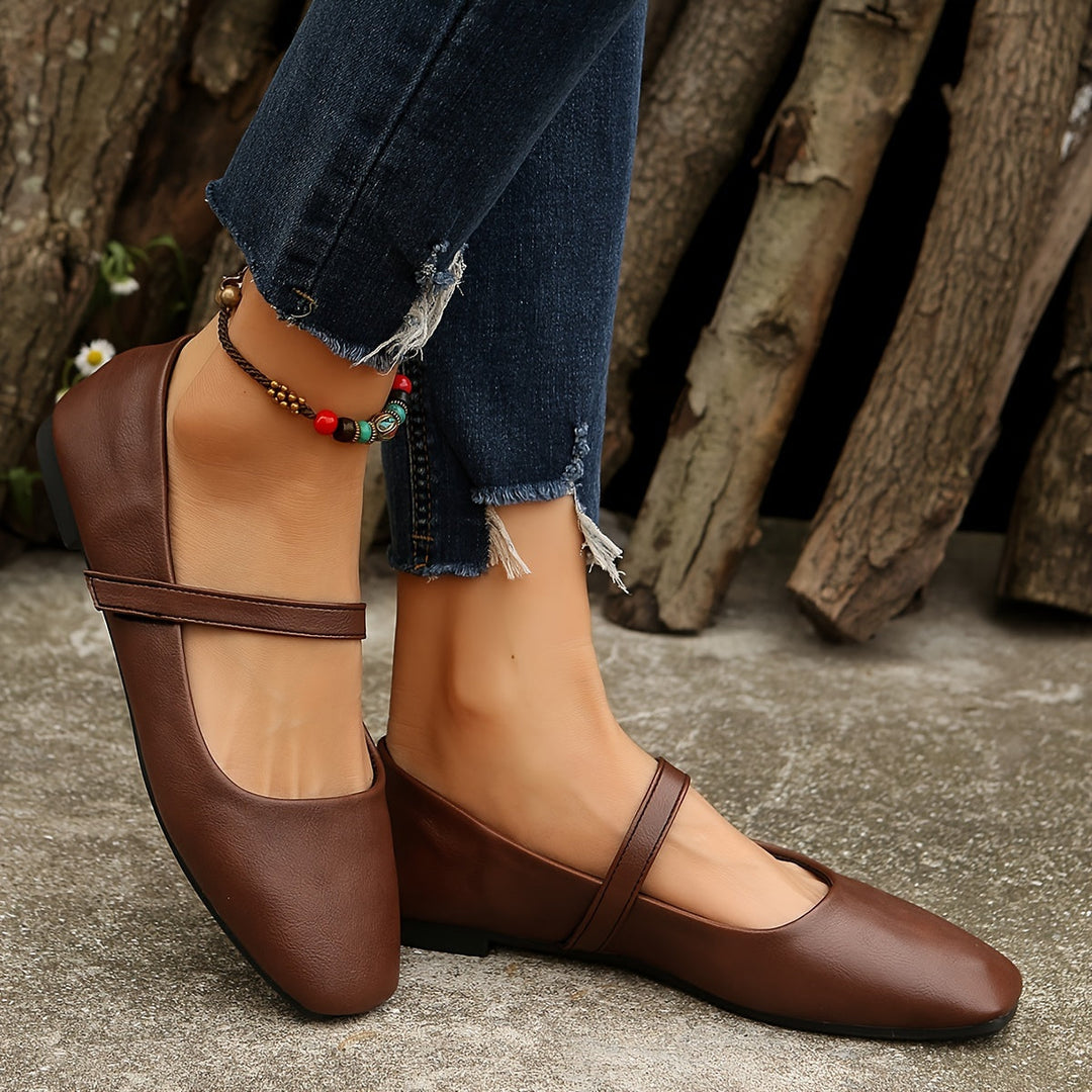 Rosamund™ | Square-Toe Mary Jane Flats