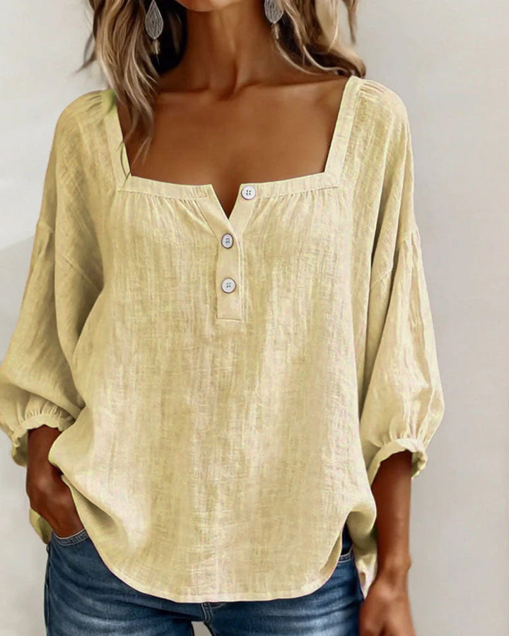 Bernadette | Relaxed Button-Front Blouse