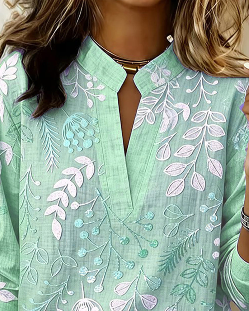 Liliane™ | Botanical Print Blouse