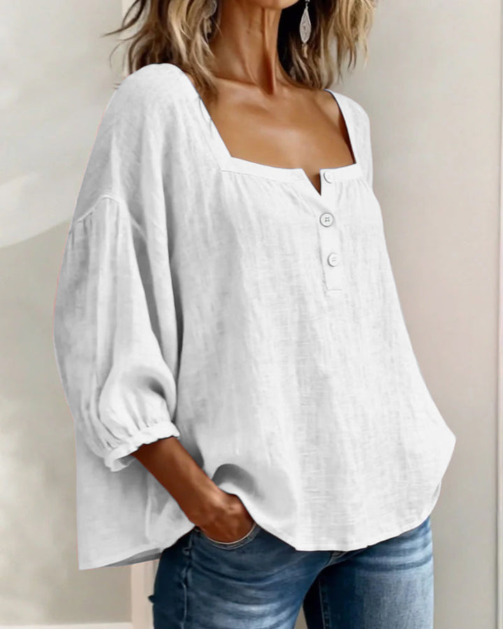 Bernadette | Relaxed Button-Front Blouse