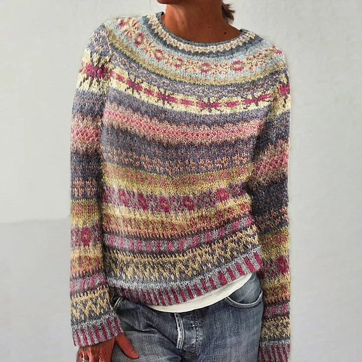 Heather Multi Fair Isle Knit Sweater Gloria