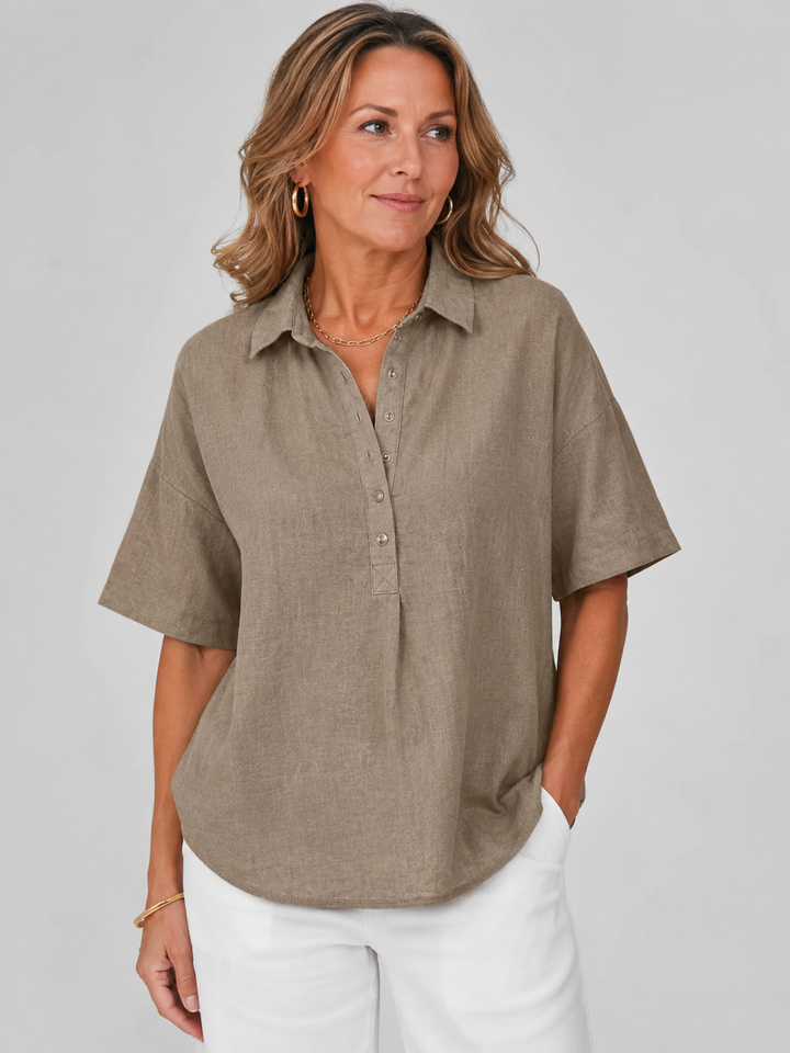 Harper™ | Coastal Linen Blouse