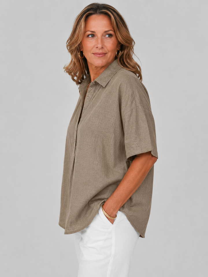 Harper™ | Coastal Linen Blouse