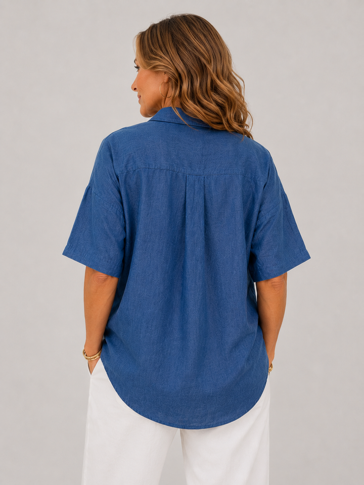 Harper™ | Coastal Linen Blouse