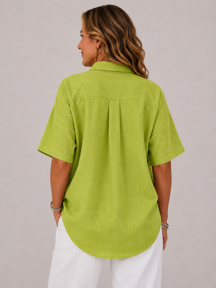 Harper™ | Coastal Linen Blouse