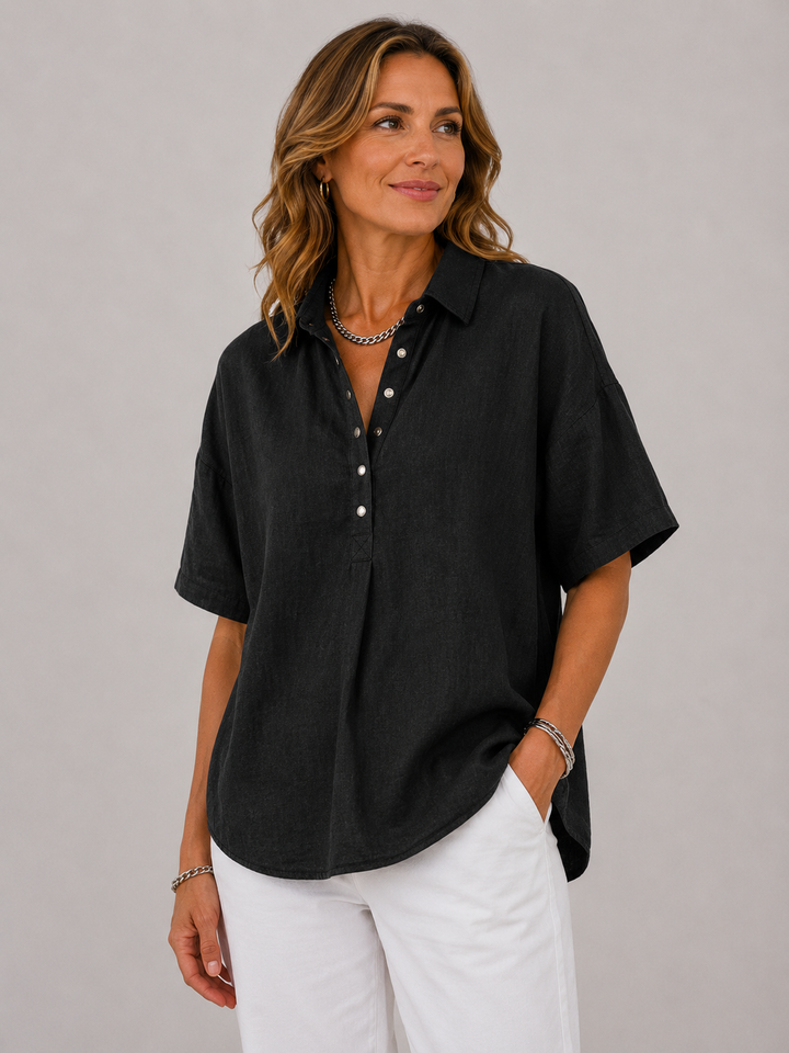 Harper™ | Coastal Linen Blouse