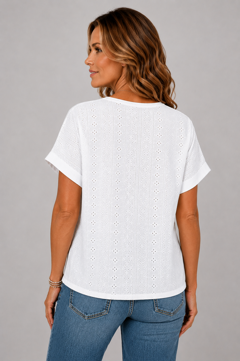 Liamo™ | Eyelet Cotton Top