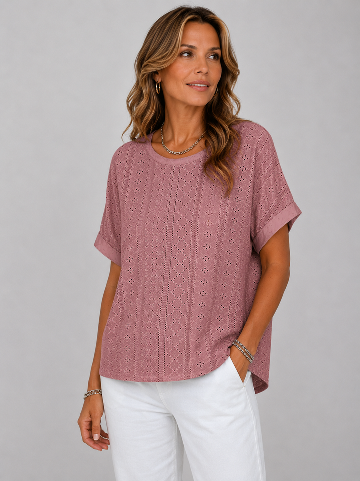 Liamo™ | Eyelet Cotton Top