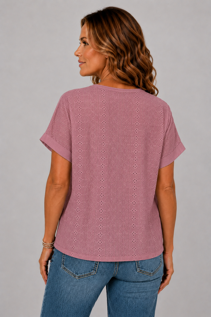 Liamo™ | Eyelet Cotton Top