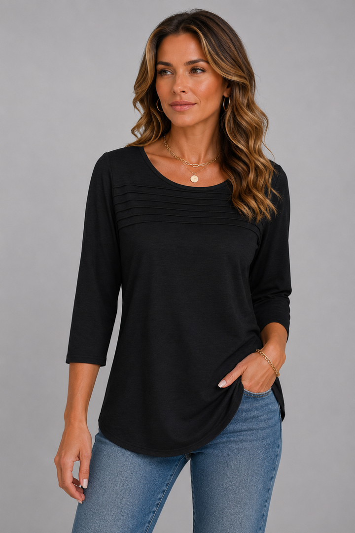 Mona™ | Pleated Essential Top