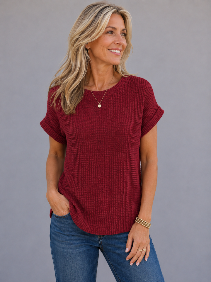 Sophie™ | Waffle Knit Comfort Top