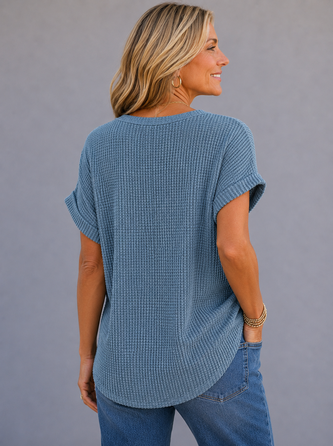 Sophie™ | Waffle Knit Comfort Top