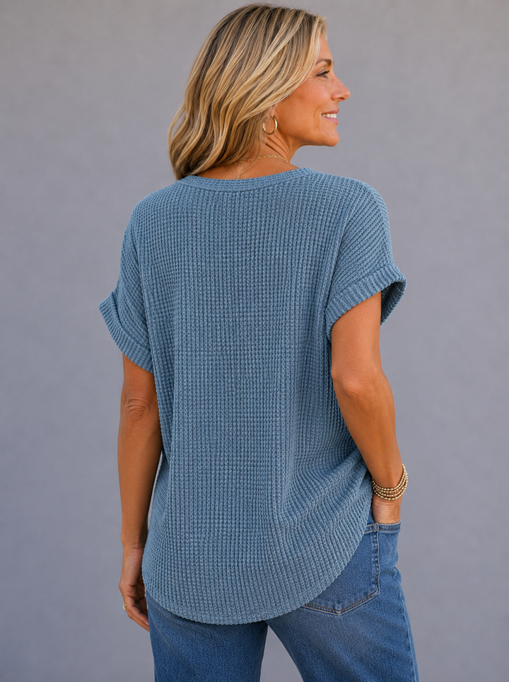 Sophie™ | Waffle Knit Comfort Top