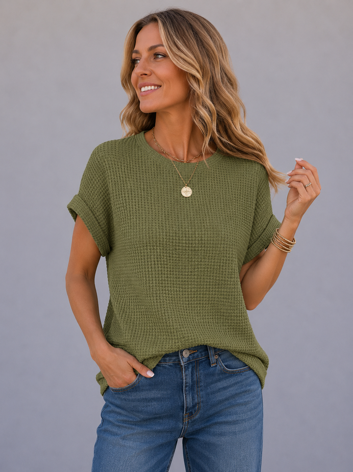 Sophie™ | Waffle Knit Comfort Top