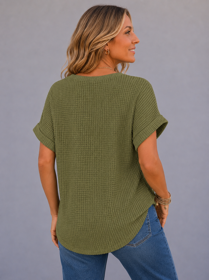 Sophie™ | Waffle Knit Comfort Top