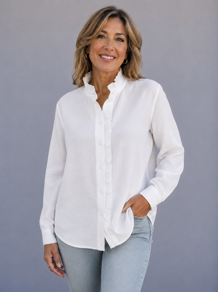 Charlotte™ | Ruffle Collar Blouse