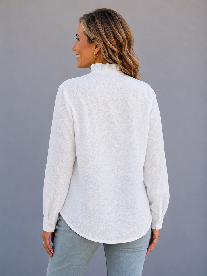 Charlotte™ | Ruffle Collar Blouse