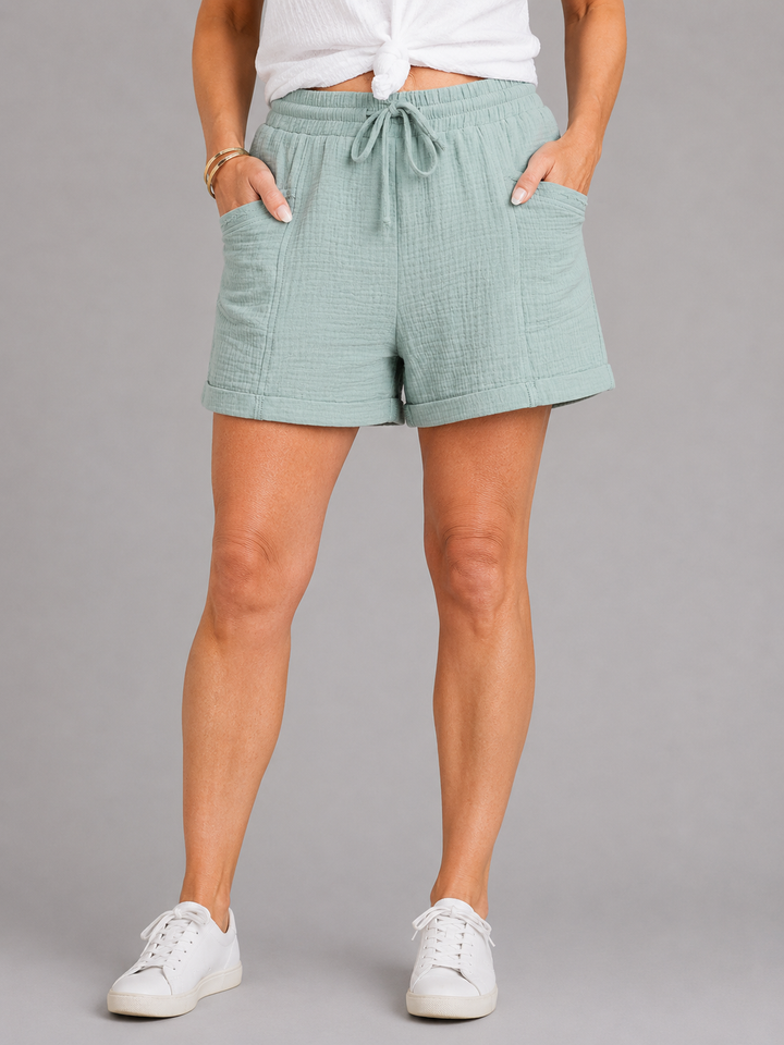 Ava™ | Casual Cotton Gauze Shorts