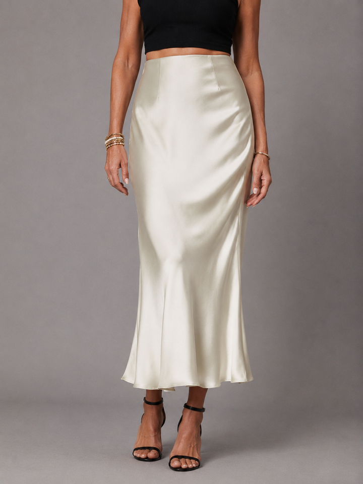 Olivia™ | Luxe Satin Maxi Skirt