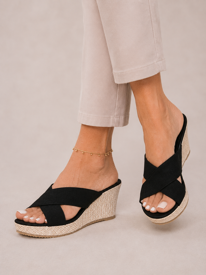 Ellen™ | Elegant Wedge Sandals