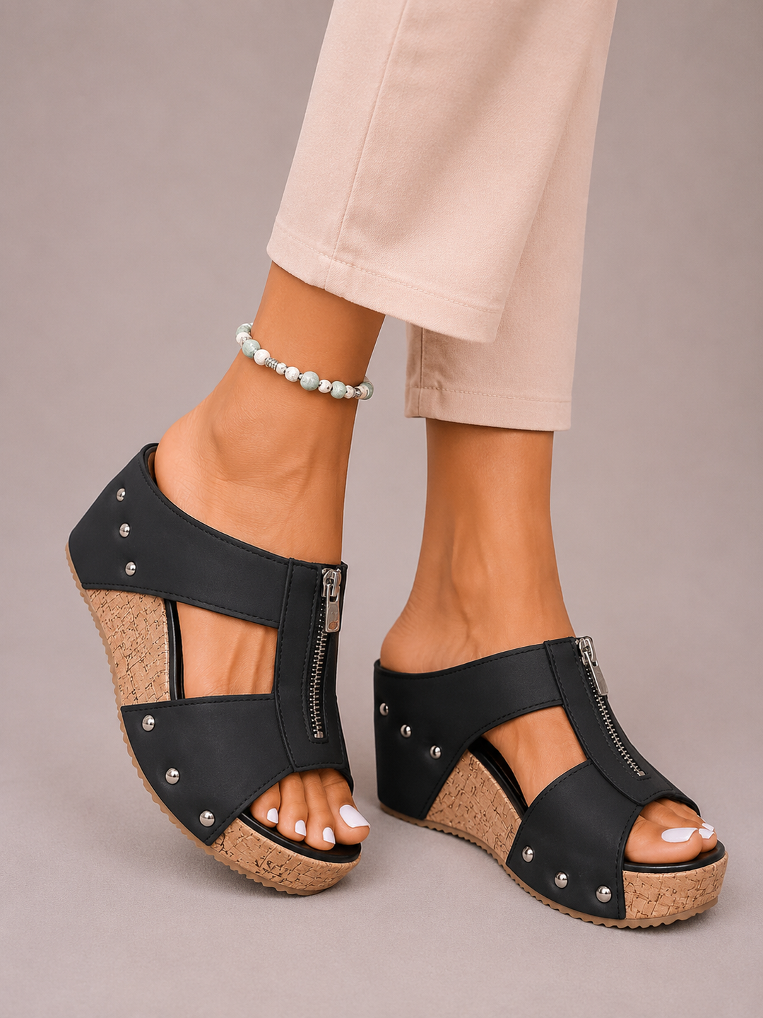 Elise™ | Elegant Wedge Sandals