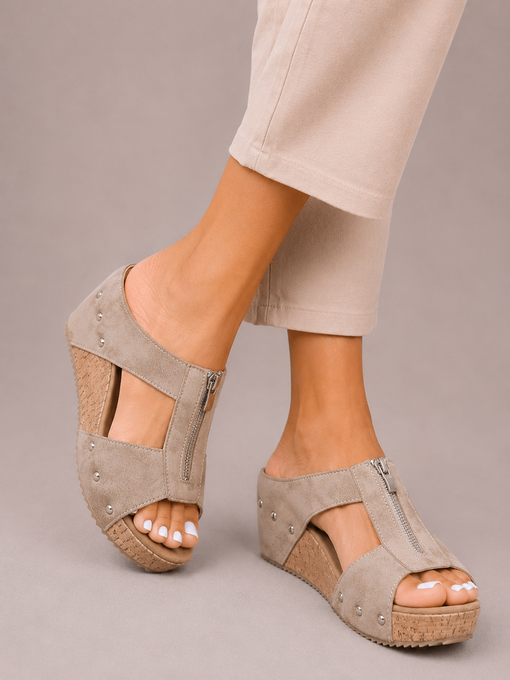 Elise™ | Elegant Wedge Sandals