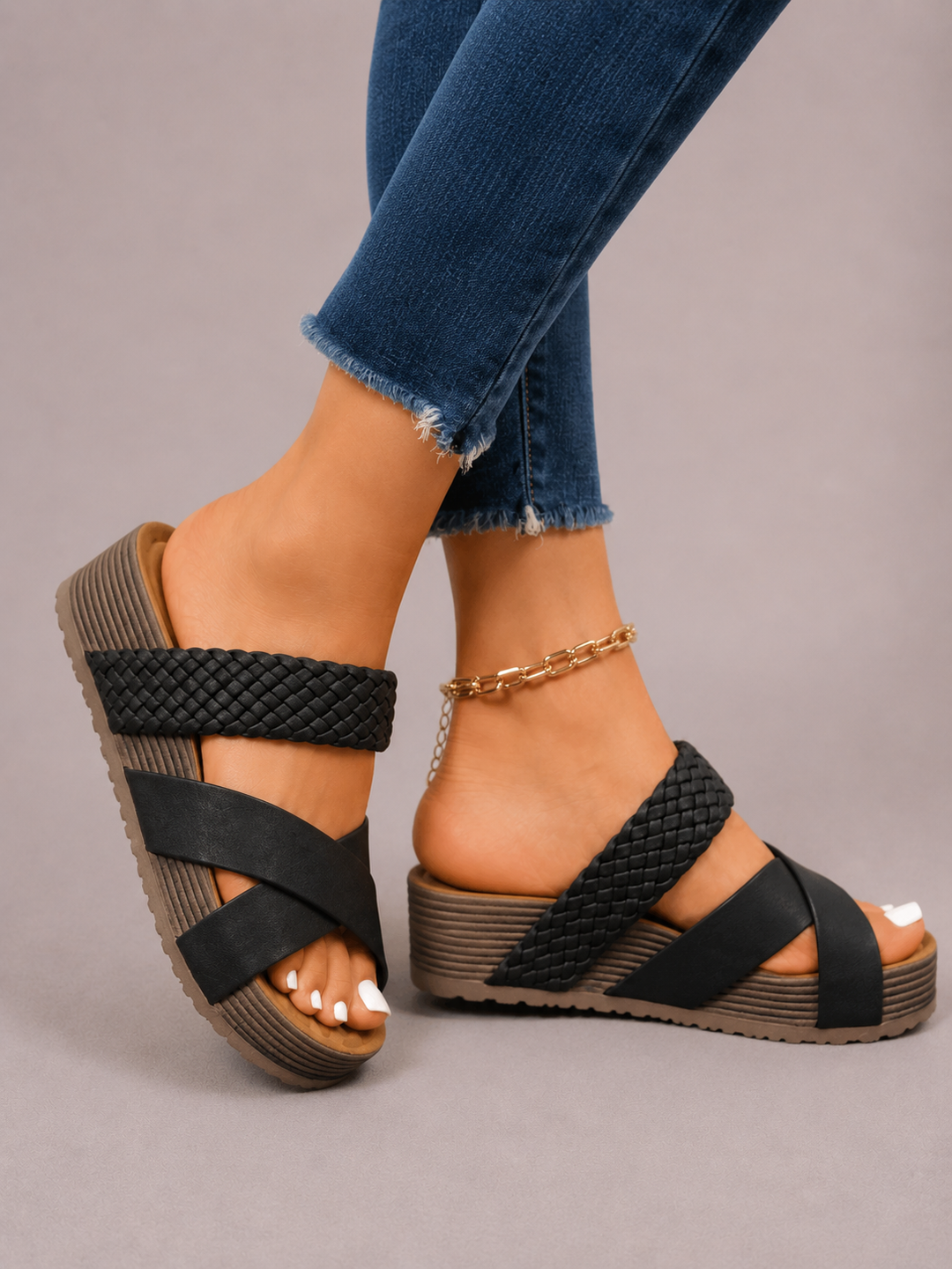 Melanie™ | Braided Comfort Sandals