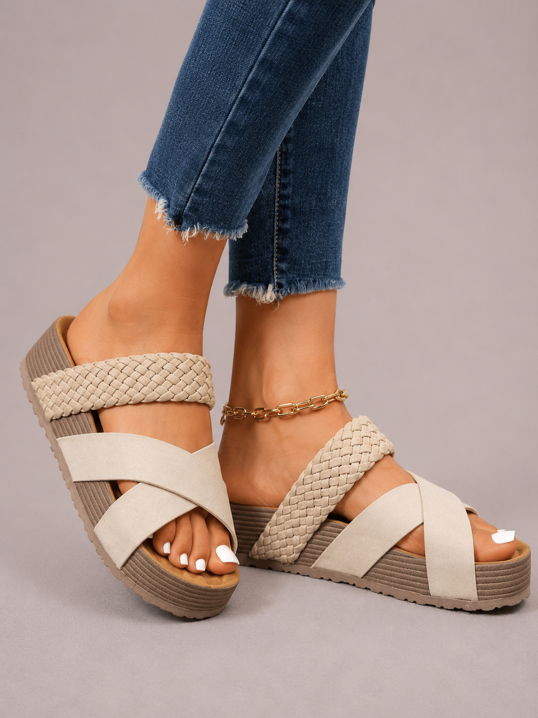 Melanie™ | Braided Comfort Sandals