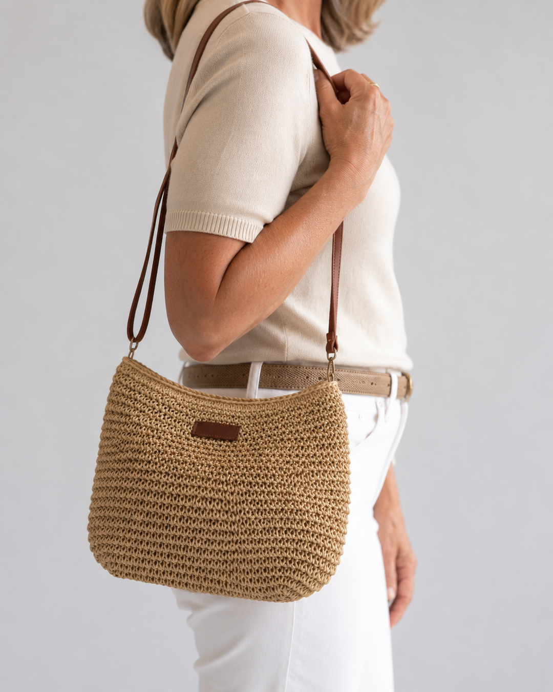 Harper | Woven Crossbody Bag