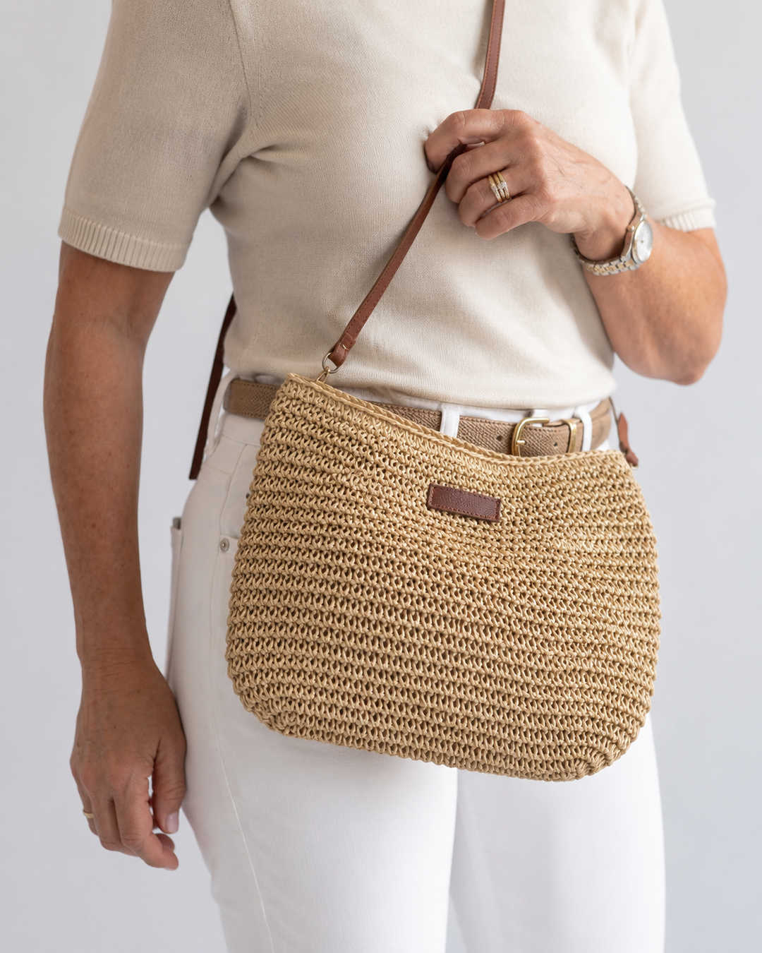 Harper | Woven Crossbody Bag