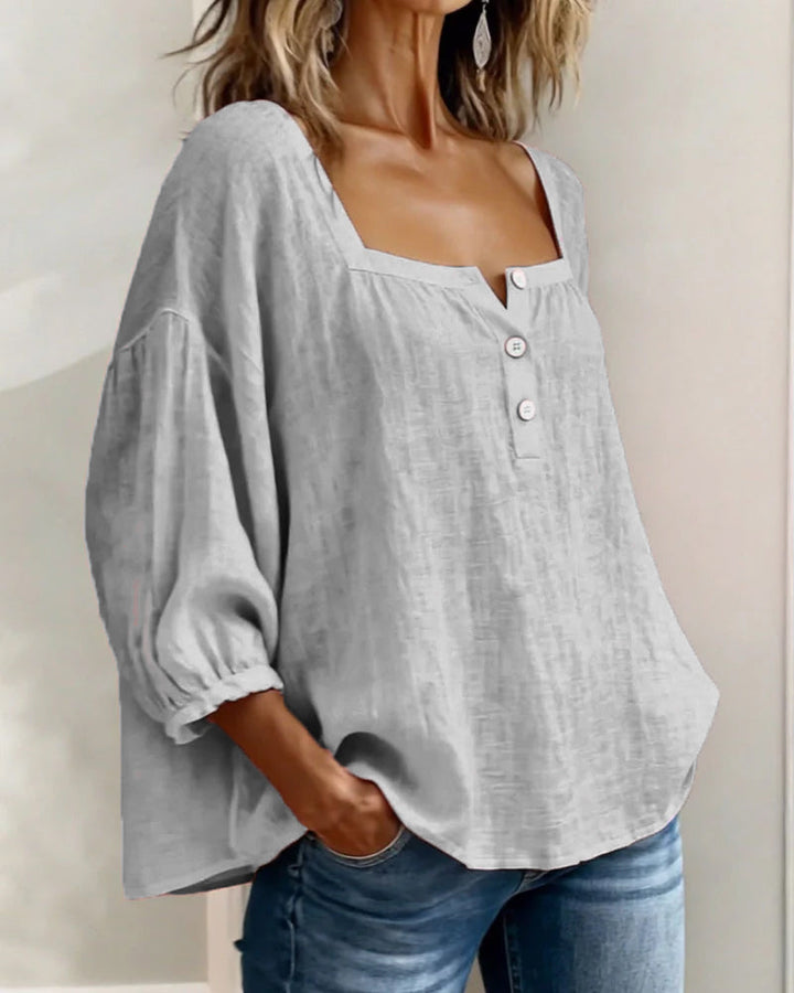 Bernadette | Relaxed Button-Front Blouse