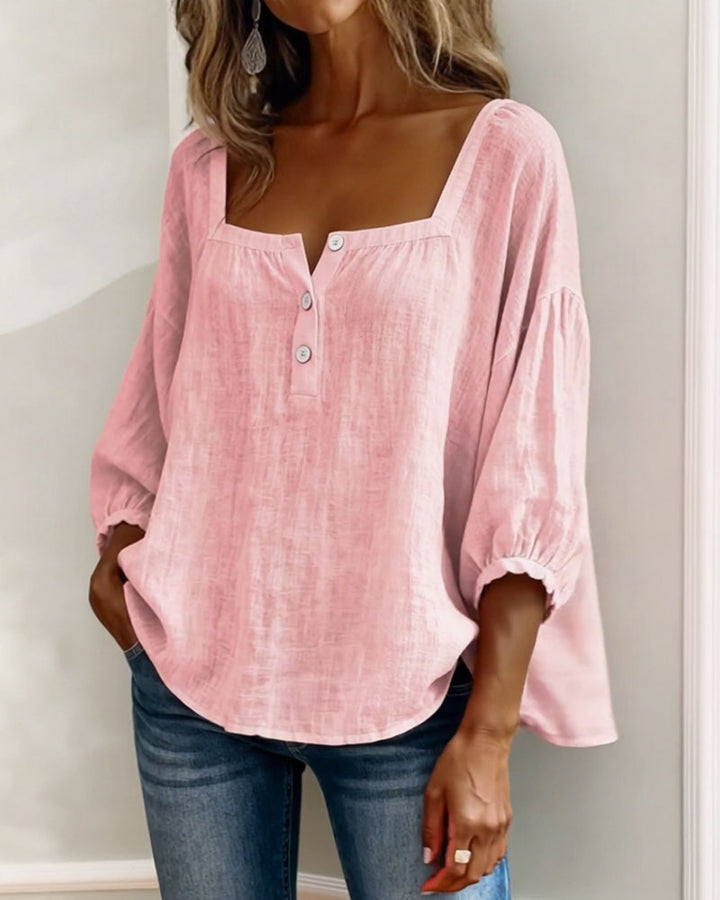 Bernadette | Relaxed Button-Front Blouse