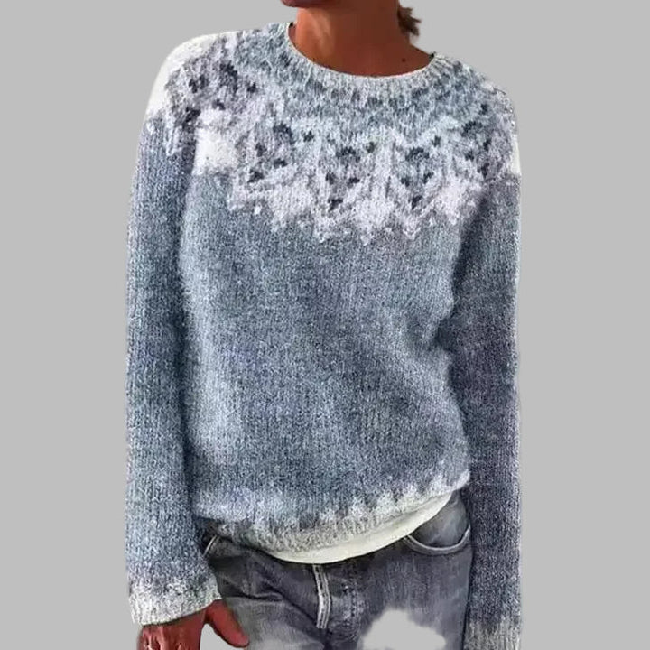 Frosted Snowflake Knit Sweater Patricia