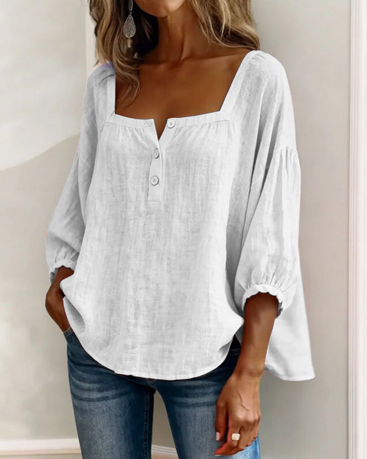 Bernadette | Relaxed Button-Front Blouse