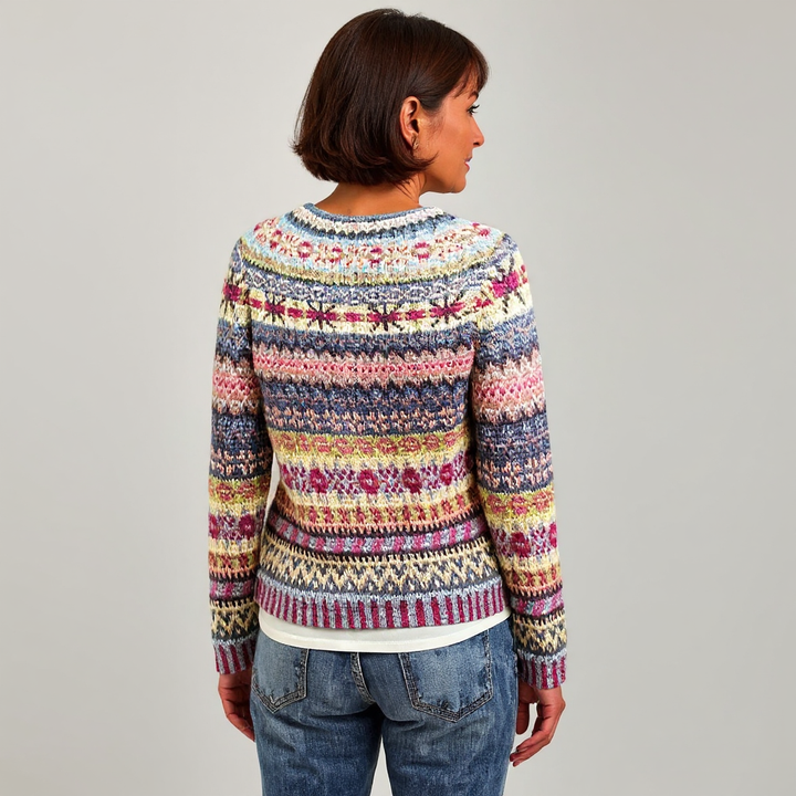 Heather Multi Fair Isle Knit Sweater Gloria