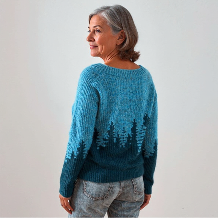 Pine Forest Knit Sweater Ruth