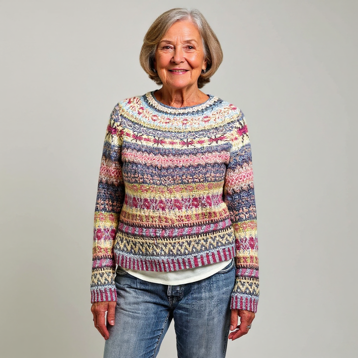Heather Multi Fair Isle Knit Sweater Gloria