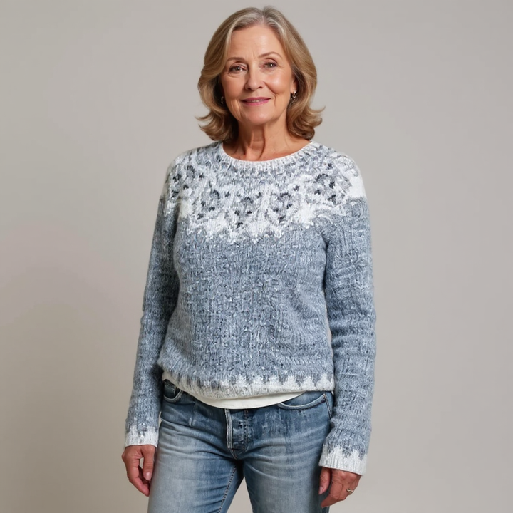 Frosted Snowflake Knit Sweater Patricia
