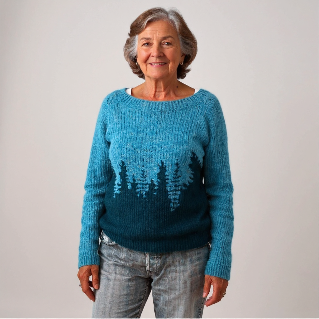 Pine Forest Knit Sweater Ruth