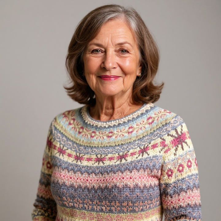 Heather Multi Fair Isle Knit Sweater Gloria